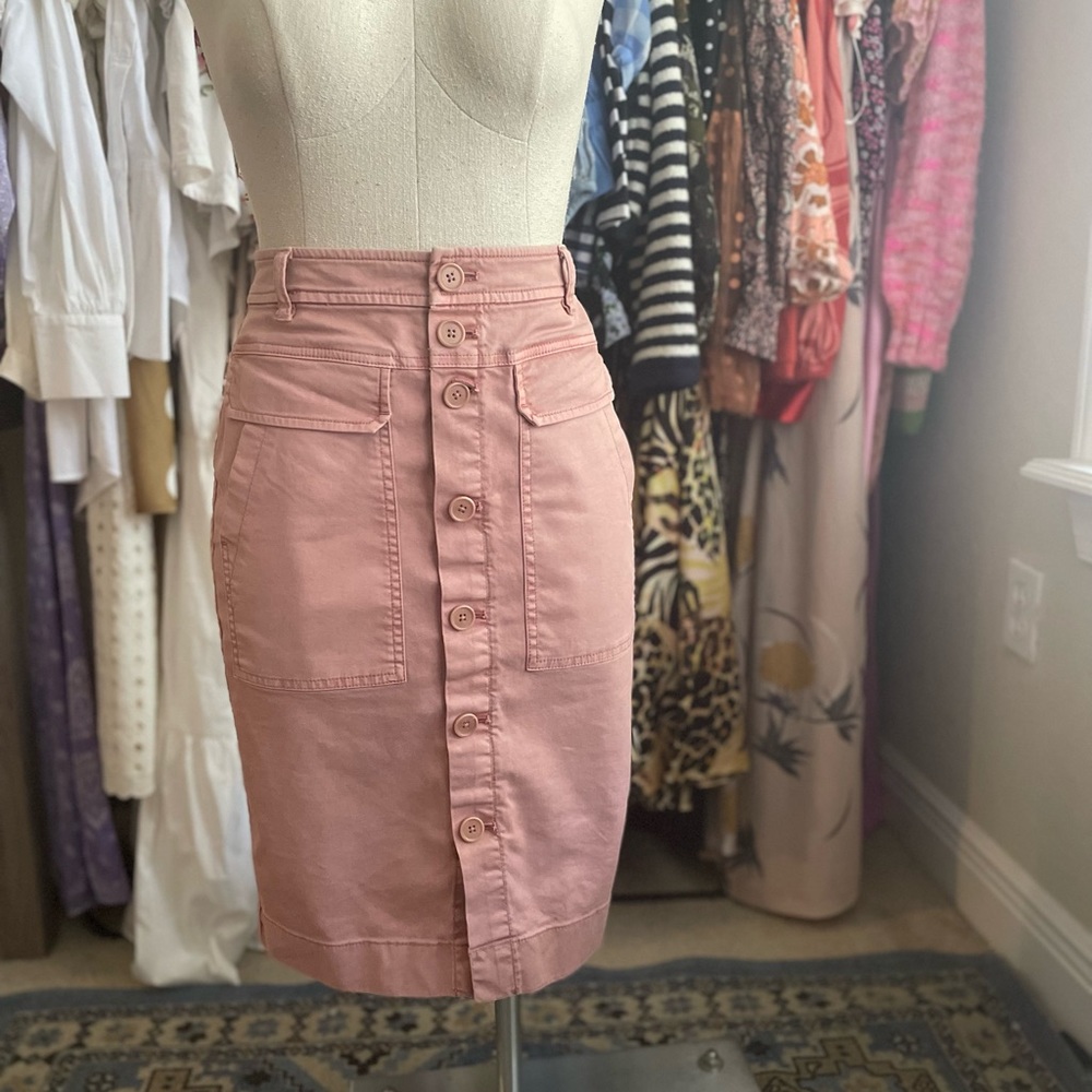 J crew Pink Twill Skirt
